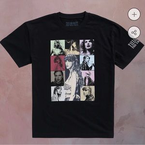 TAYLOR SWIFT THE ERAS TOUR BLACK T-SHIRT